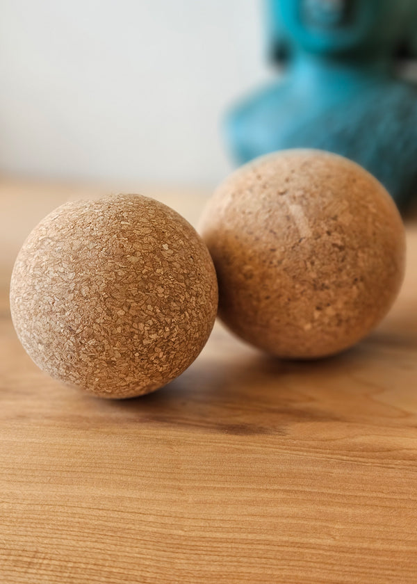 Pelota De Corcho Natural De 9 Cm - Tapón Para Botellas, Masaje, Decoración, Juguete Ecológico, Hecha En Portugal