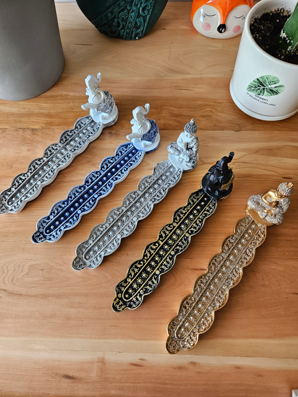 Porta incienso Buda blanco