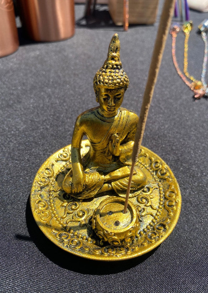 Porta incienso Buda dorado