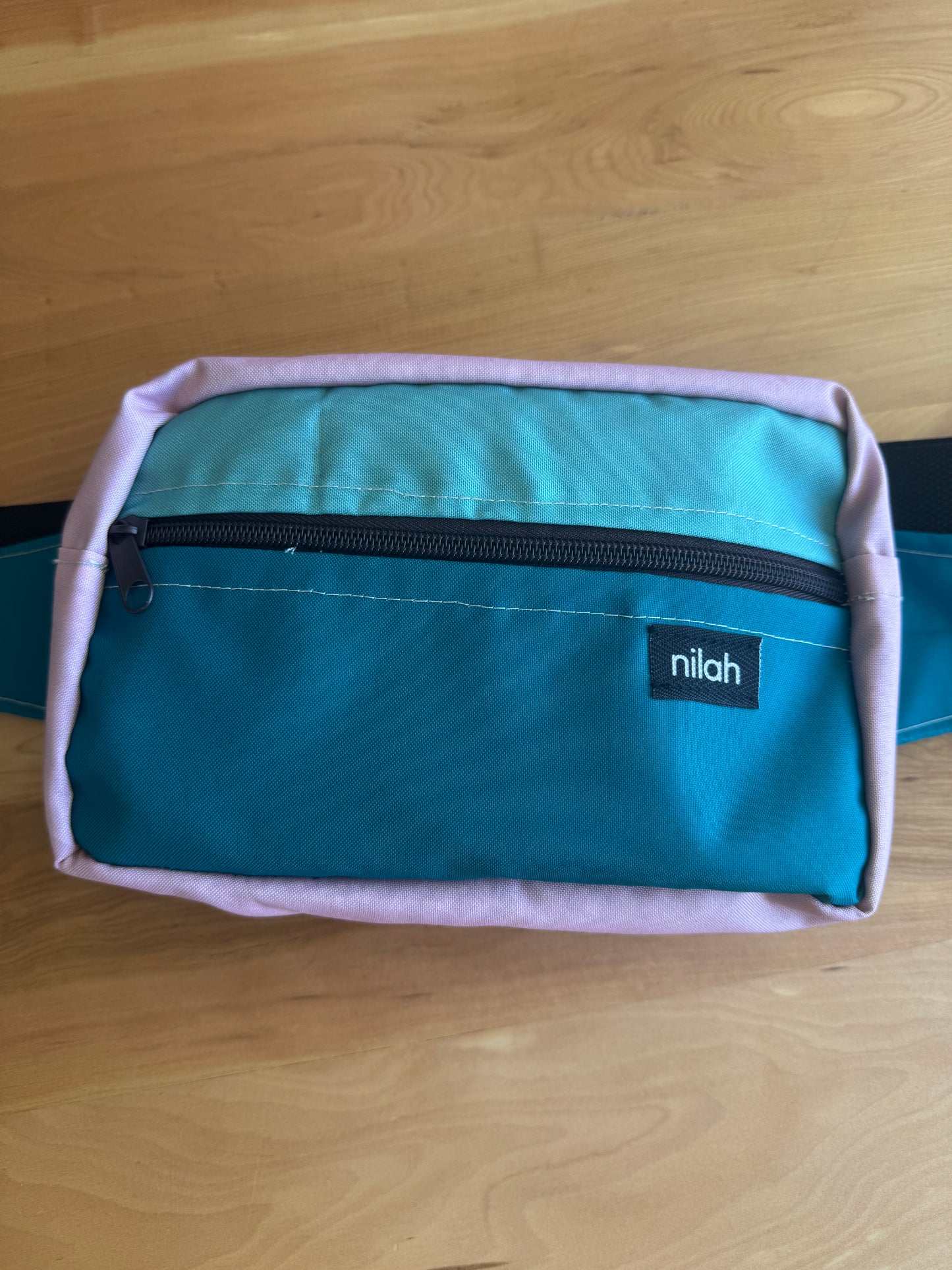 Banano Colorblock Eco Rosa/tuquesa