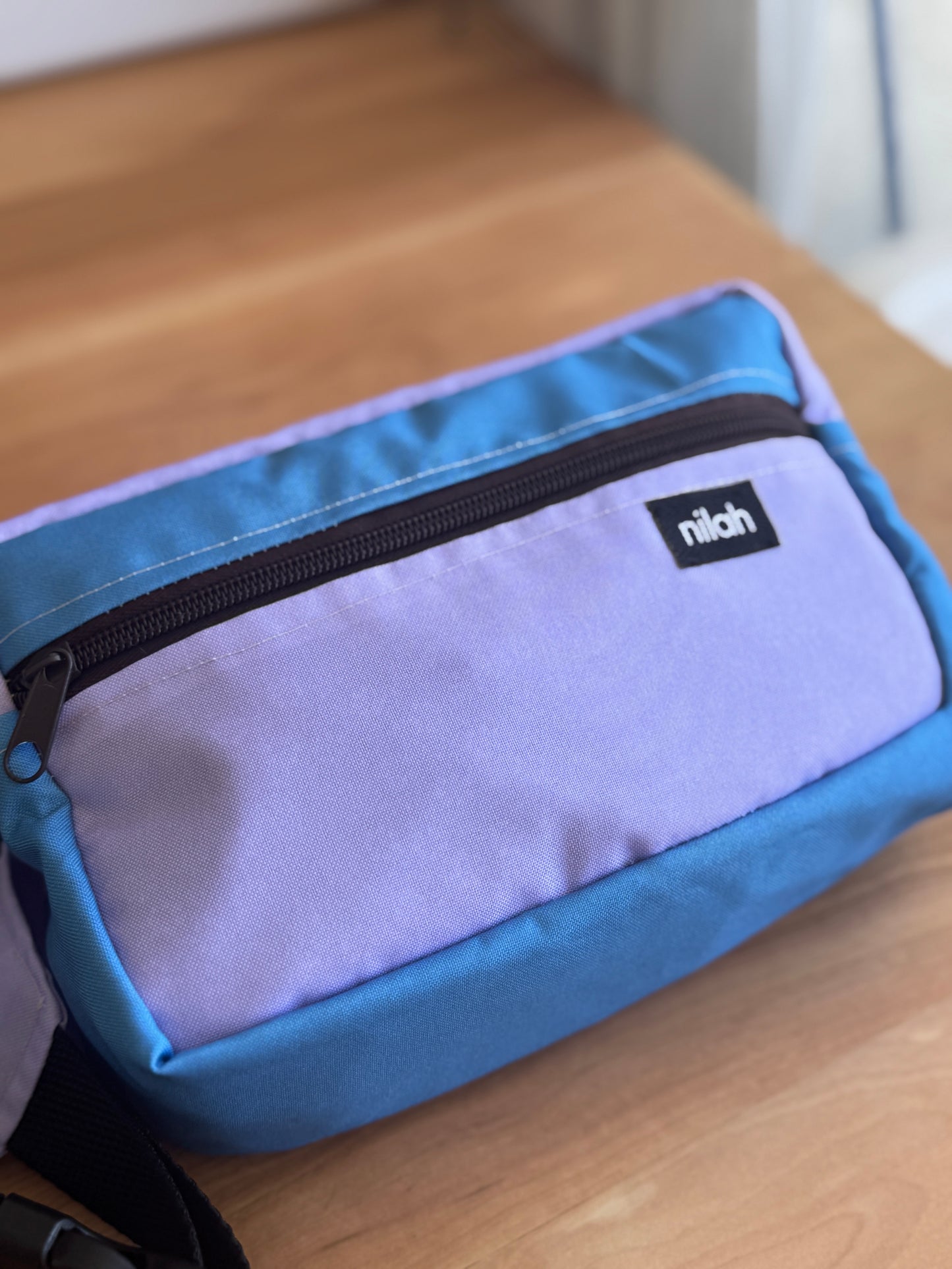 Banano Colorblock Eco Lila/celeste