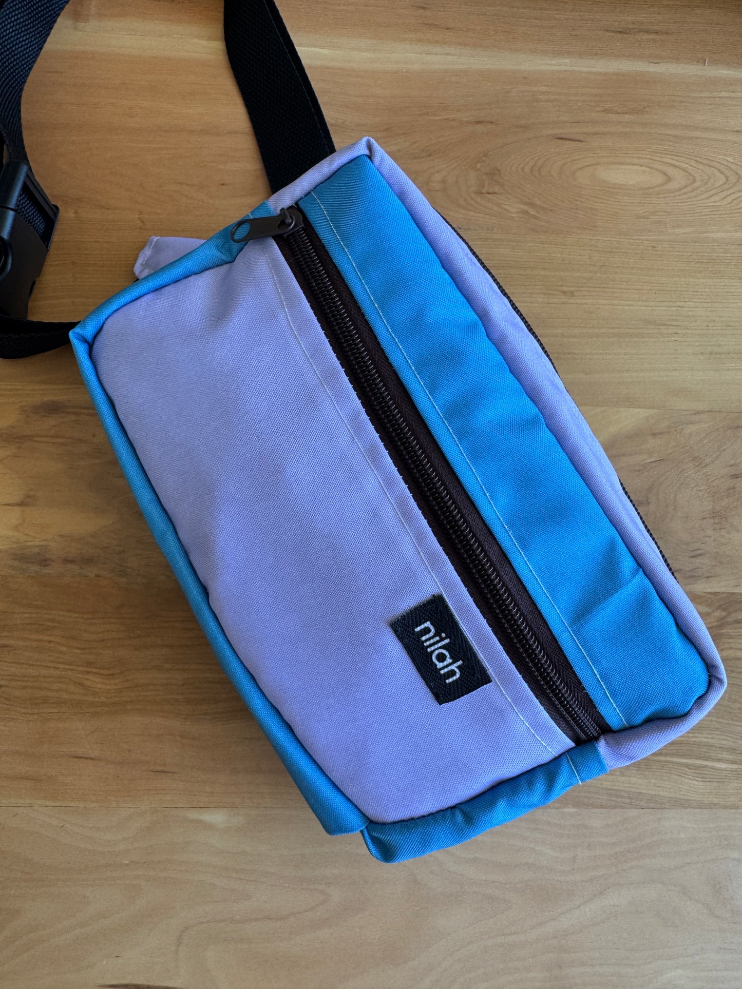 Banano Colorblock Eco Lila/celeste
