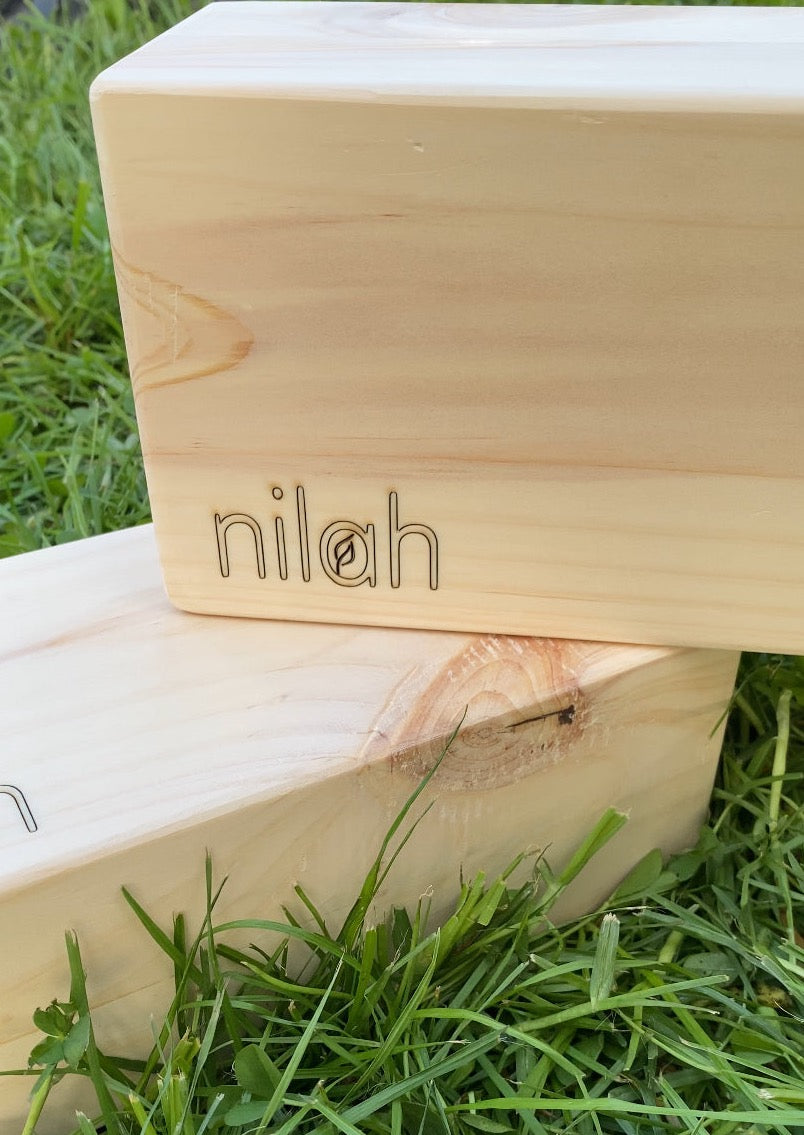 Bloque de yoga de madera