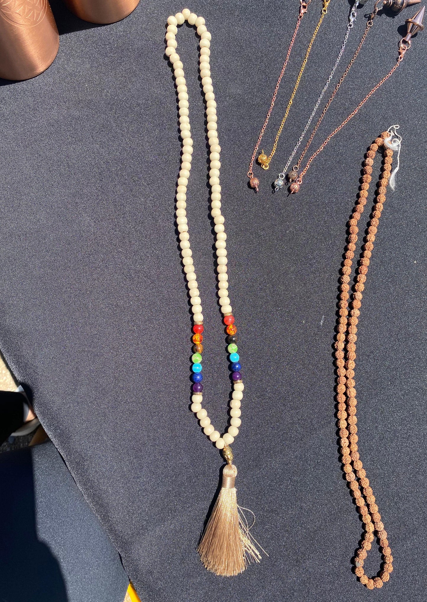 Japa Mala madera blanco