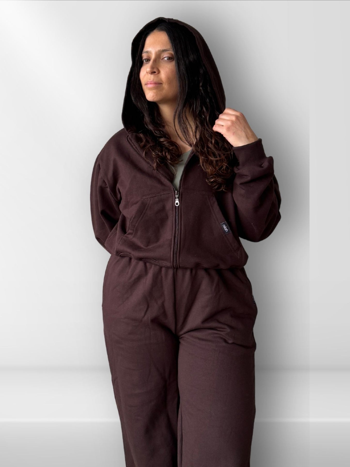 Polerón cierre algodón