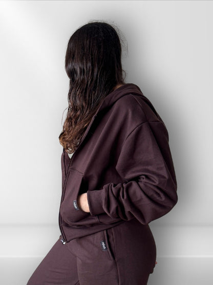 Polerón cierre algodón