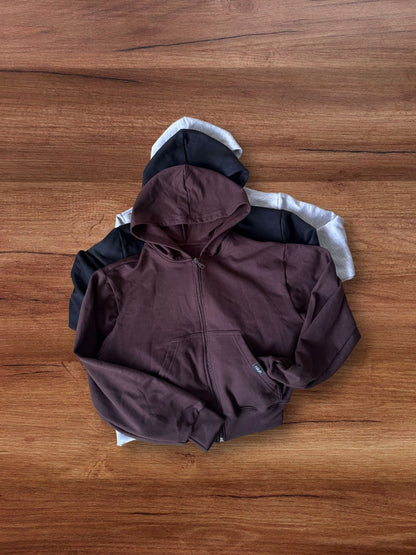 Polerón cierre algodón