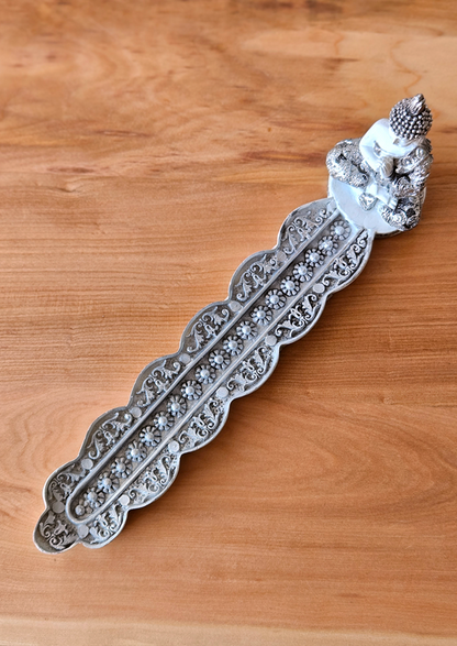 Porta incienso Buda blanco