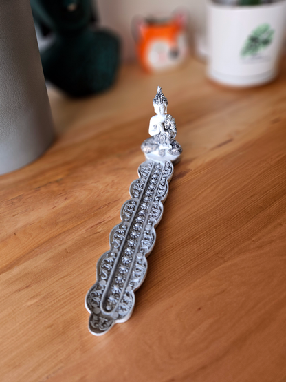 Porta incienso Buda blanco