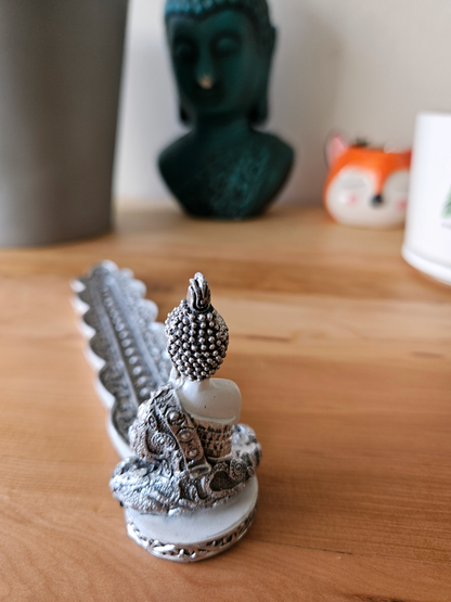 Porta incienso Buda blanco