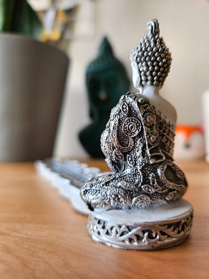 Porta incienso Buda blanco