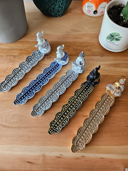 Porta incienso Buda blanco