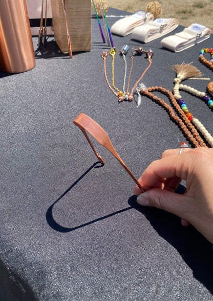 Limpiador de lengua de cobre