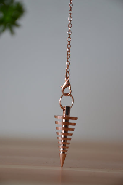 Péndulo Espiral Rose Gold