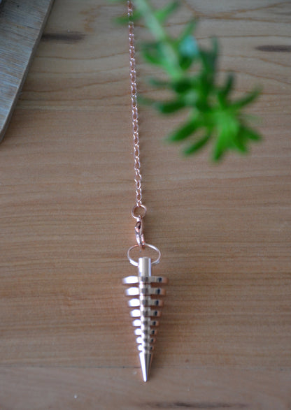 Péndulo Espiral Rose Gold