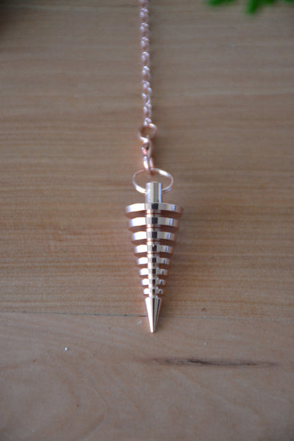 Péndulo Espiral Rose Gold