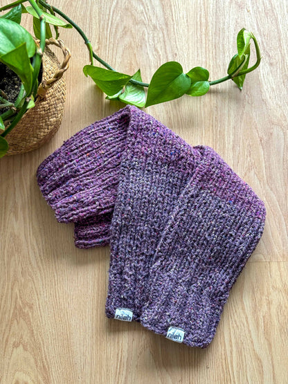 Polainas de lana de ropa reciclada - 60 cm