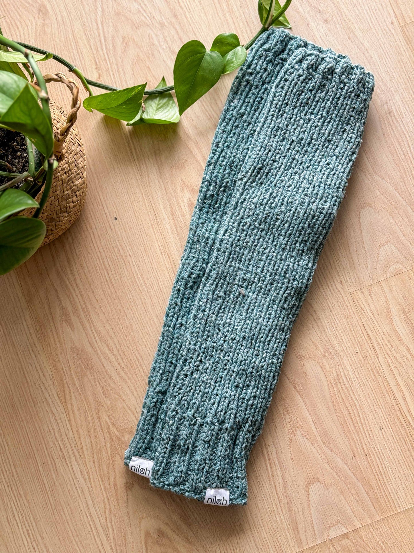 Polainas de lana de ropa reciclada - 60 cm