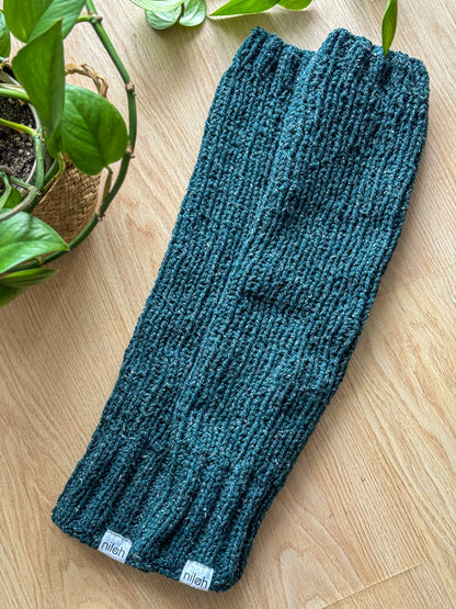 Polainas de lana de ropa reciclada - 60 cm