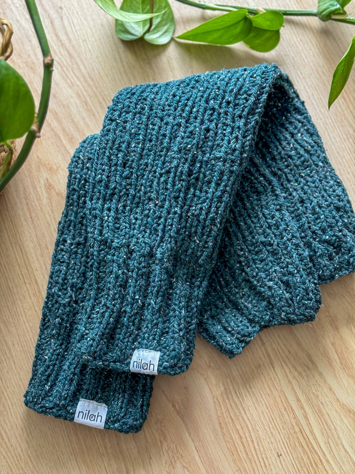 Polainas de lana de ropa reciclada - 60 cm
