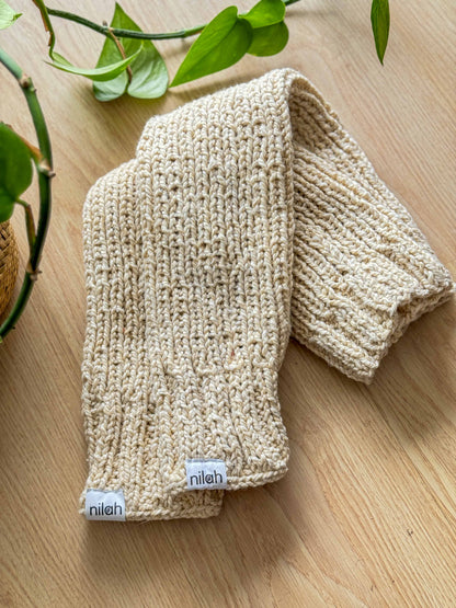 Polainas de lana de ropa reciclada - 60 cm