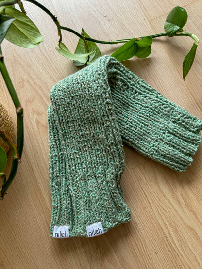 Polainas de lana de ropa reciclada - 60 cm