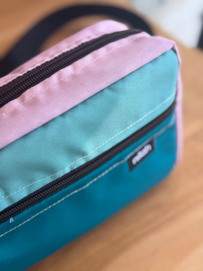 Banano Colorblock Eco Rosa/tuquesa