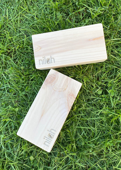Bloque de yoga de madera