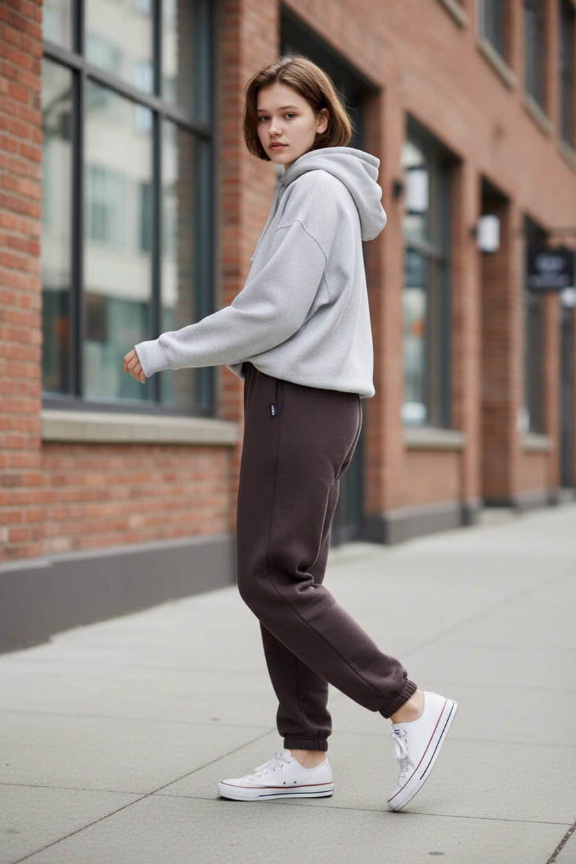 Jogger algodón Café