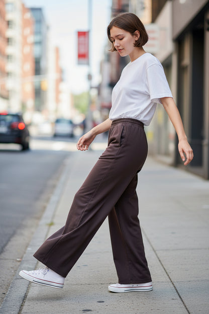 Palazzo algodón Café