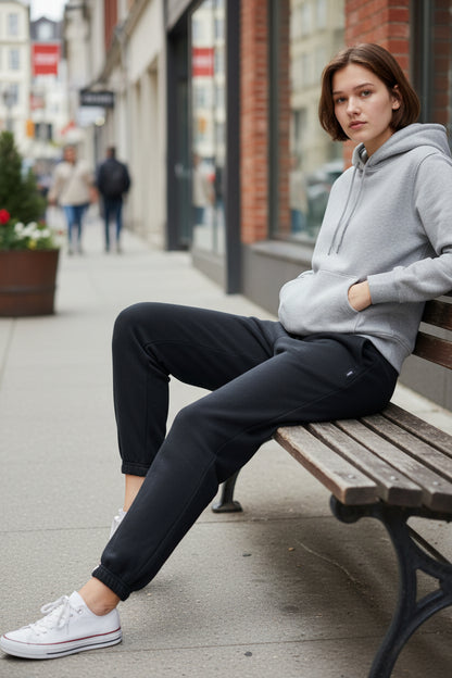 Jogger algodón negro