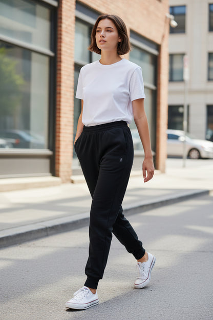 Jogger algodón negro