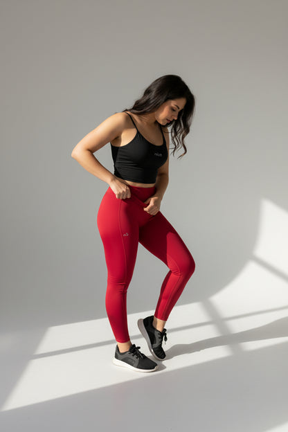 Legging Rojo Profundo