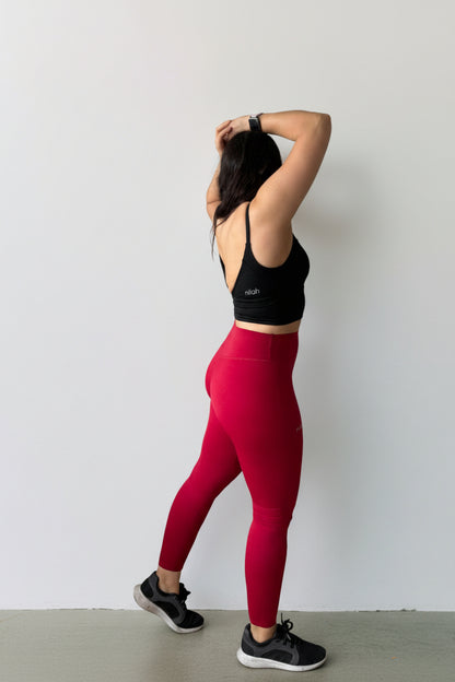 Legging Rojo Profundo
